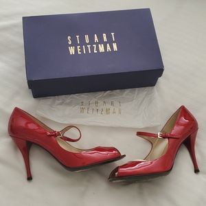 Stuart Weitzman peep-toe pumps 9.5M